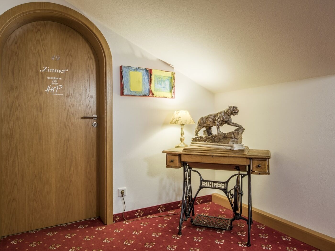 Familienzimmer 1 Hermann-Maria Prätorius - Eingang zum Familienzimmer