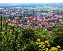 Summer in the city 12 Blick über Amberg vom Mariahilfberg