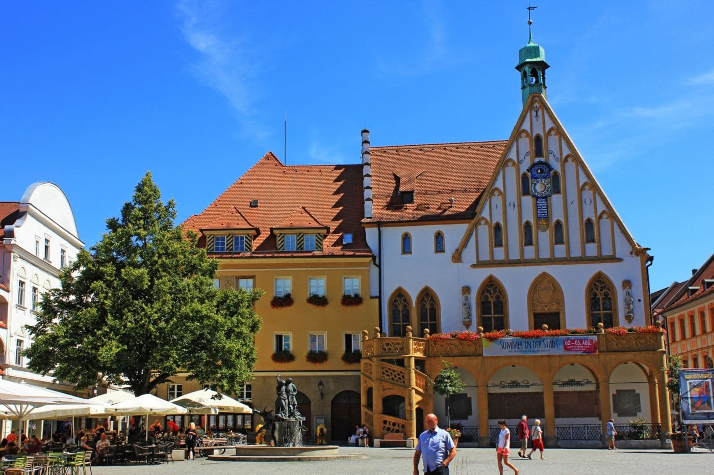 Marktplatz in Amberg / Oberpfalz Hotel Brunner Amberg