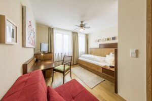 Dorothea Prechtl designed an art room in Hotel Brunner Amberg, which she called "Happy Moments.".